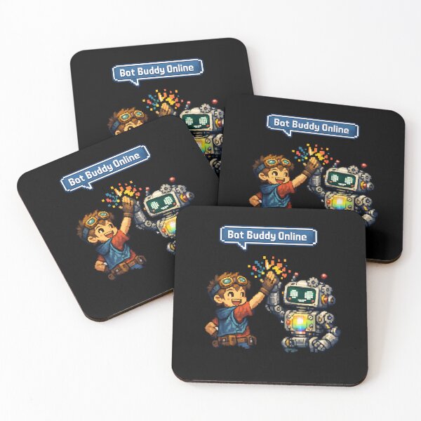 Item preview, Bot Buddy Online – Pixel Art Robot Friendship Gamer Design designed and sold by R3X .