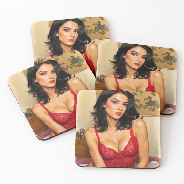 Item preview, Emily in Red Lace | Canvas 56 designed and sold by KasaHunterHarem.