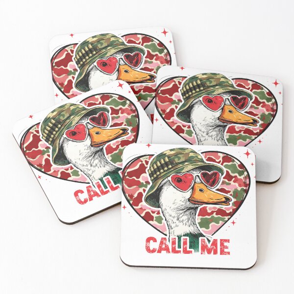 Item preview, Retro Call Me Valentines Duck Hunting Lover designed and sold by will freed18.