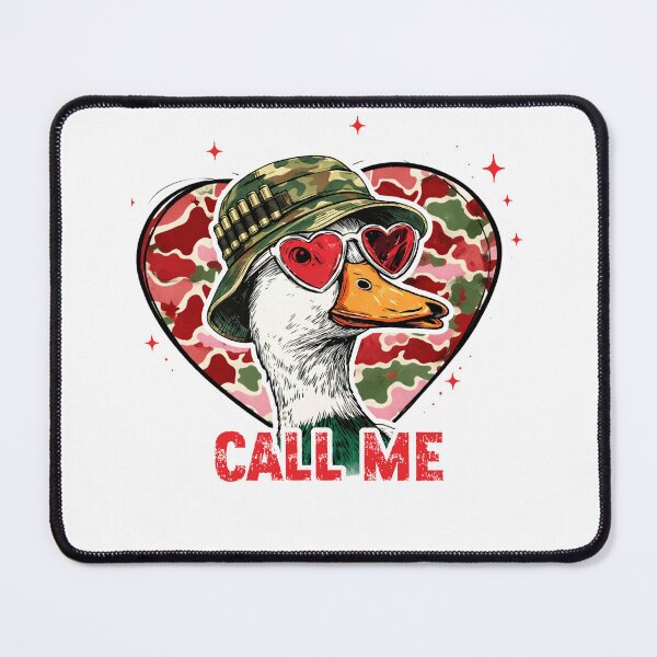Item preview, Retro Call Me Valentines Duck Hunting Lover designed and sold by will freed18.