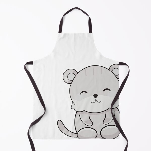 Item preview, Cute Grey Kawaii Tiger Character designed and sold by Porpor Artwork.