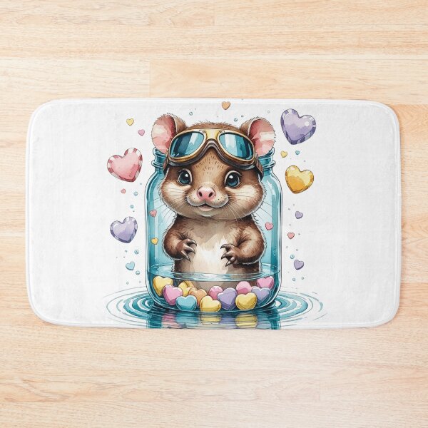 Item preview, Cute Aviator Otter in Glass Jar Whimsical Valentine Sublimation designed and sold by AQUILAKREO.