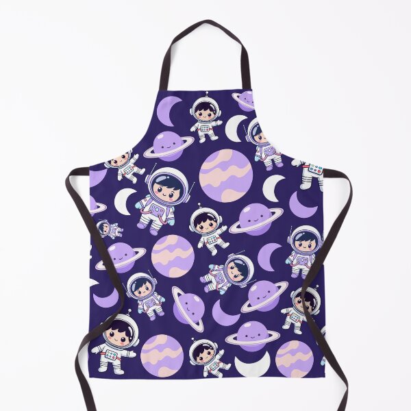 Item preview, Cute Kawaii Astronauts & Purple Planets Pattern designed and sold by stylishdzign.