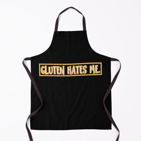 Item preview, Gluten Hates Me – Funny Gluten Free & Celiac Awareness Typography Design designed and sold by gomofo1974.