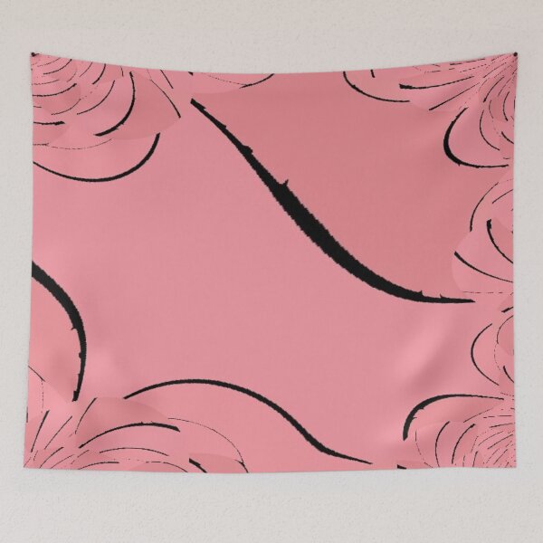 Item preview, Black Streaks on a Pink Background designed and sold by Poetic Patterns Studio.