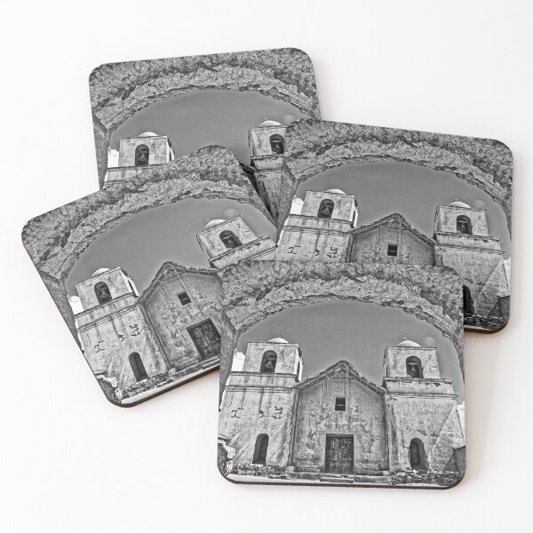Item preview, Historic Tafna Church through a Stone Arch - Black and White Photography Jujuy designed and sold by Keltoi-art.