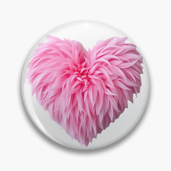 Item preview, Pink Feathered Heart designed and sold by Roanemermaid.