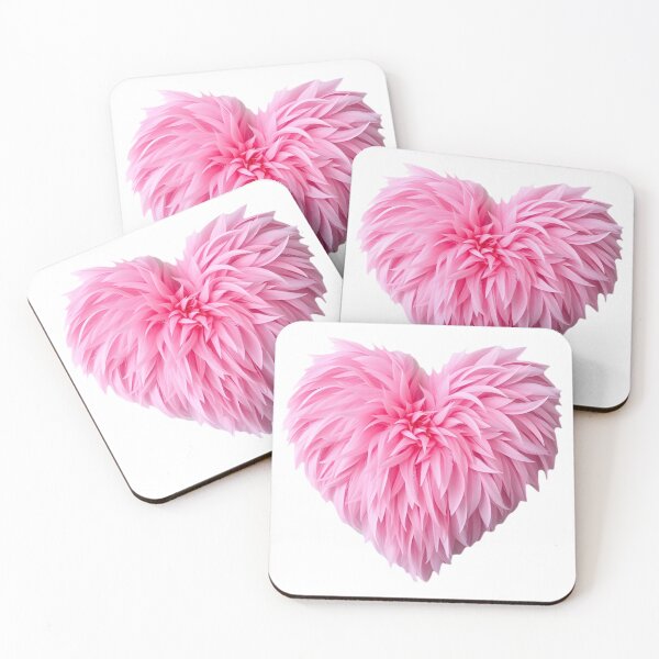 Item preview, Pink Feathered Heart designed and sold by Roanemermaid.