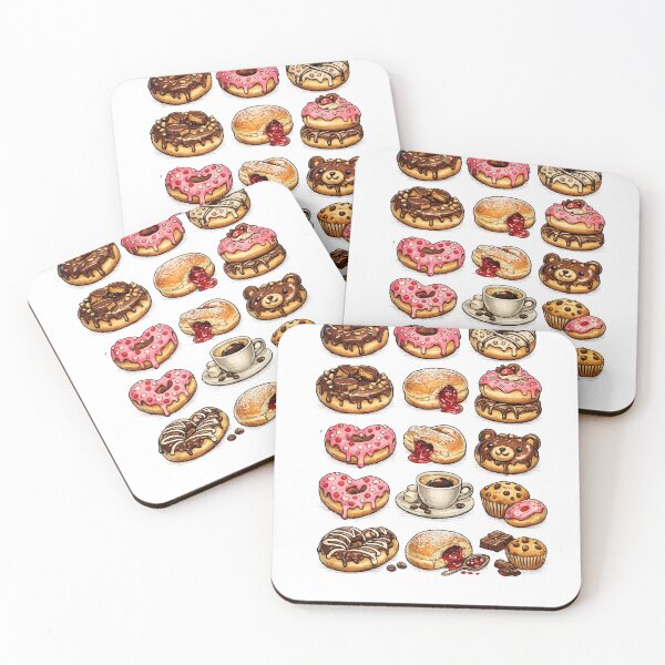 Item preview, Vintage Flash Series – Dessert Flash Donuts & Coffee Tattoo Style Shirt designed and sold by Purdiole-art.