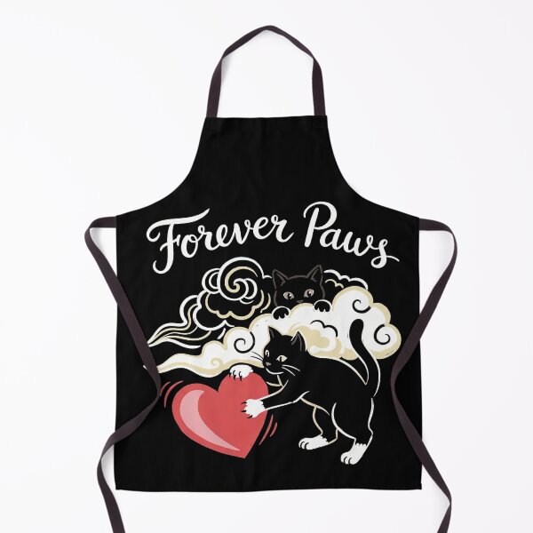 Item preview, Cute Black Tuxedo Cats Heart Forever Paws Illustration designed and sold by zzz888.