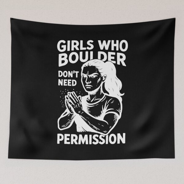 Item preview, Bouldering: Strong women - Bouldering without permission designed and sold by Pineapple-Tree.