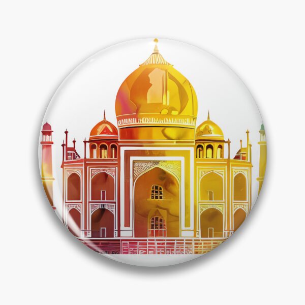 Item preview, Taj Mahal India Skyline - Vibrant Watercolor Architecture & Landmark Art designed and sold by DesignArtist.ia.