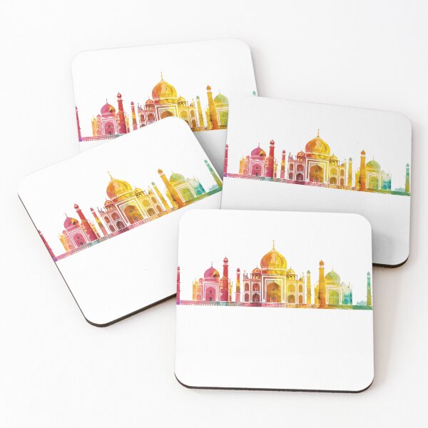 Item preview, Taj Mahal India Skyline - Vibrant Watercolor Architecture & Landmark Art designed and sold by DesignArtist.ia.