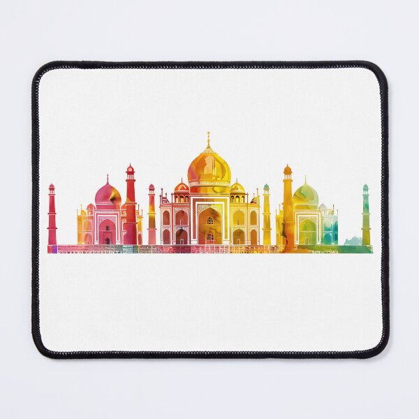 Item preview, Taj Mahal India Skyline - Vibrant Watercolor Architecture & Landmark Art designed and sold by DesignArtist.ia.