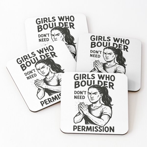 Item preview, Bouldering: Strong women - Bouldering without permission designed and sold by Pineapple-Tree.