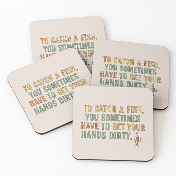Item preview, Angler, to catch a fish, you sometimes have to get your hands dirty. designed and sold by Studio Yvonne .