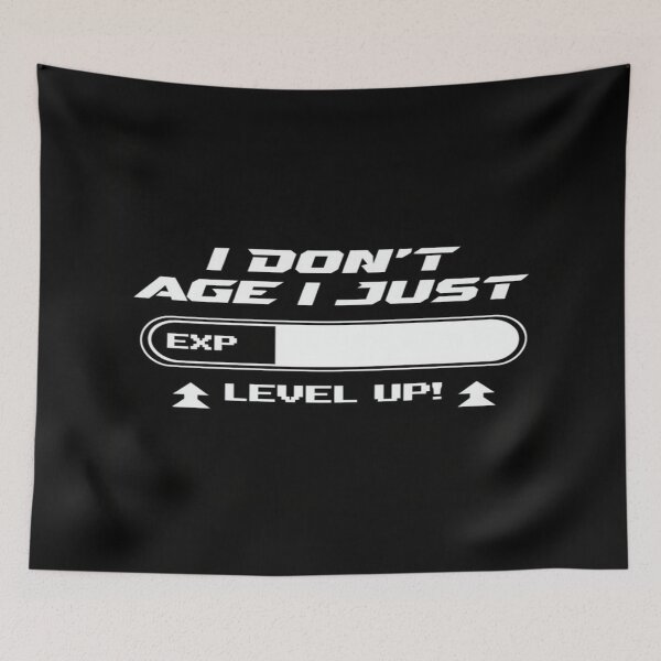 Item preview, Level Up Not Age | Gamer Birthday Quote | EXP Bar Design | Funny Aging Shirt | Gaming Gift Idea designed and sold by Bright Nest Studio.