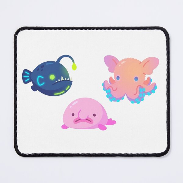 Item preview, Cute Deep Sea Creatures – Kawaii Anglerfish, Octopus & Blobfish designed and sold by PND7777.