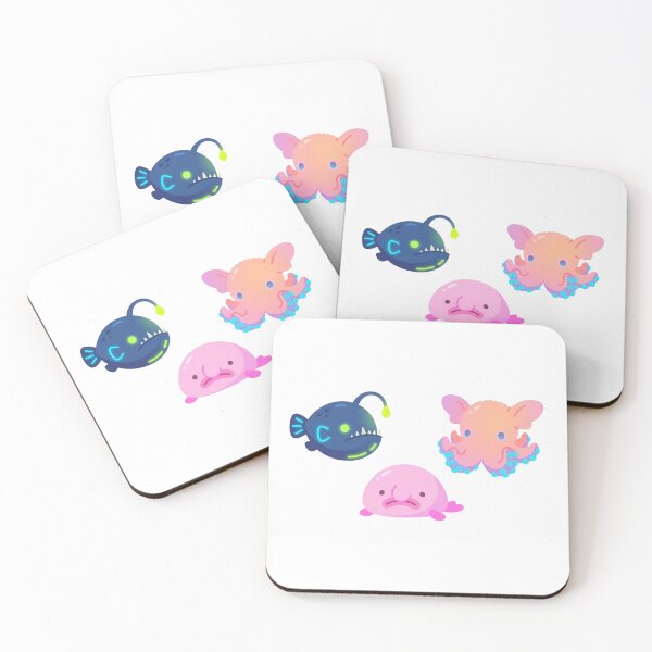 Item preview, Cute Deep Sea Creatures – Kawaii Anglerfish, Octopus & Blobfish designed and sold by PND7777.