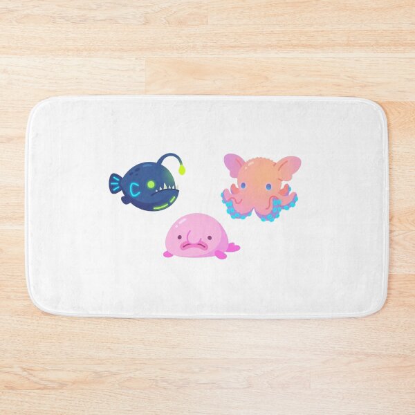 Item preview, Cute Deep Sea Creatures – Kawaii Anglerfish, Octopus & Blobfish designed and sold by PND7777.