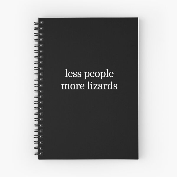 Item preview, Less People More Lizards designed and sold by Sleepy Cat Design.