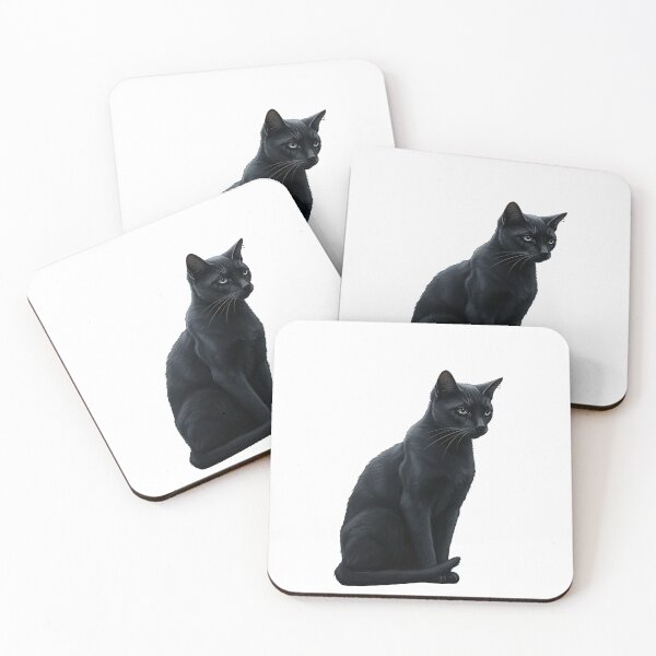 Item preview, Black Cat Isolated – Dark Gothic Fantasy Art designed and sold by Articooler.