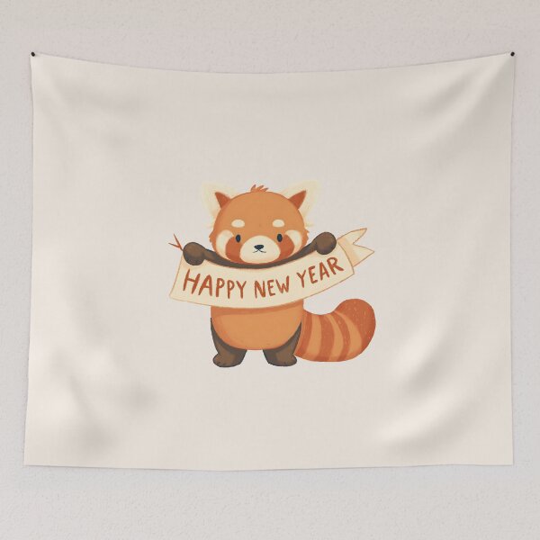 Item preview, Red Panda Happy New Year designed and sold by xiao xuans.