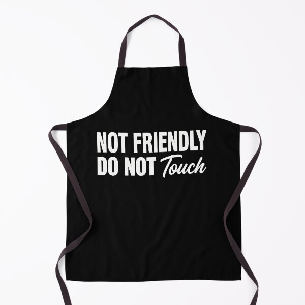 Item preview, Not Friendly Do Not Touch - Bold White Neon Slogan designed and sold by SofenArt.