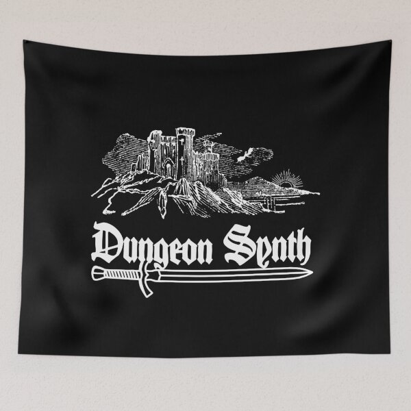 Item preview, Dungeon Synth White Print designed and sold by TeufelDesign.