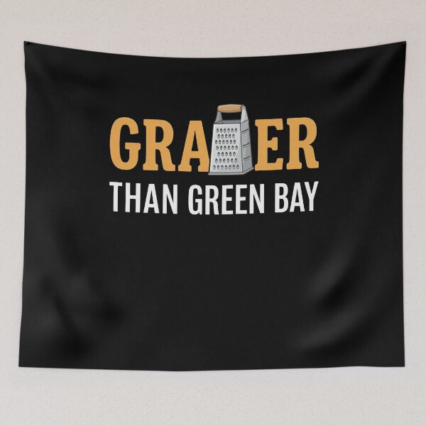 Item preview, Grater Than Green Bay - Funny Cheese Grater Football Rivalry Slogan designed and sold by SofenArt.