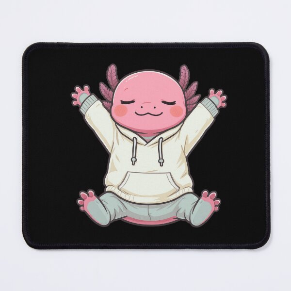 Item preview, Morning Stretch Axolotl – Calm Self-Care Lifestyle Illustration designed and sold by ColorSplash123.