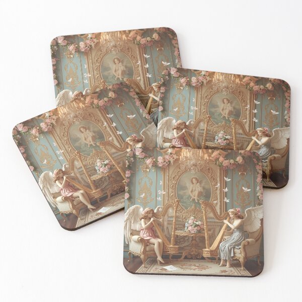 Item preview, Celestial Harp Serenade in Floral Elegance designed and sold by Looyoursellf.