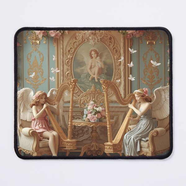Item preview, Celestial Harp Serenade in Floral Elegance designed and sold by Looyoursellf.