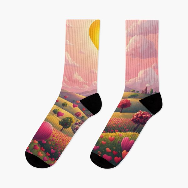 Item preview, Heart-Filled Countryside Landscape designed and sold by Roanemermaid.