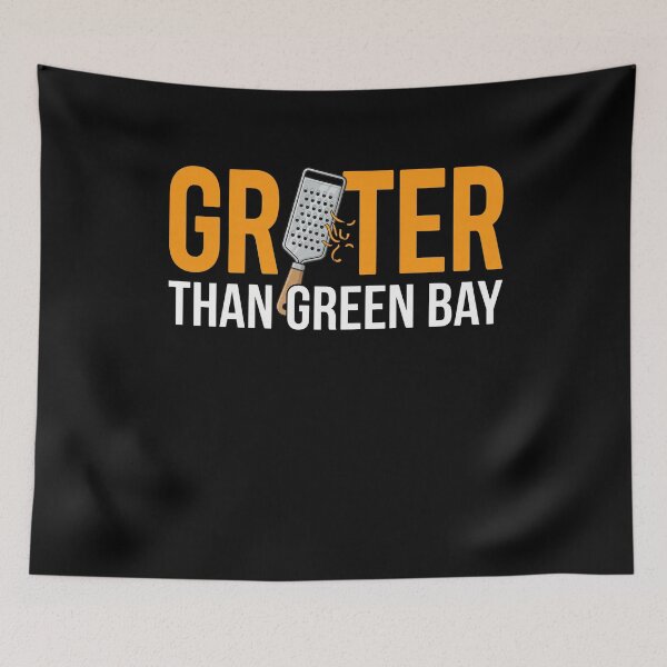 Item preview, Grater Than Green Bay - Funny Cheese Grater Football Rivalry designed and sold by SofenArt.