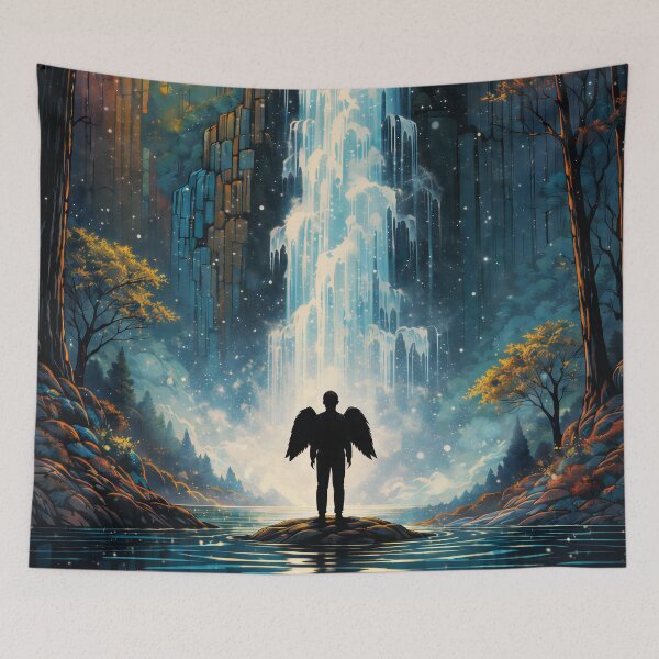 Item preview, Sunset Waterfall - Angel Falls designed and sold by FriskyLemur.