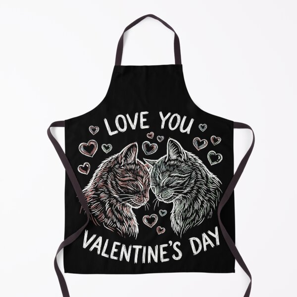 Item preview, Romantic Sketchy Cats Nuzzling Love You Valentine Art designed and sold by zzz888.