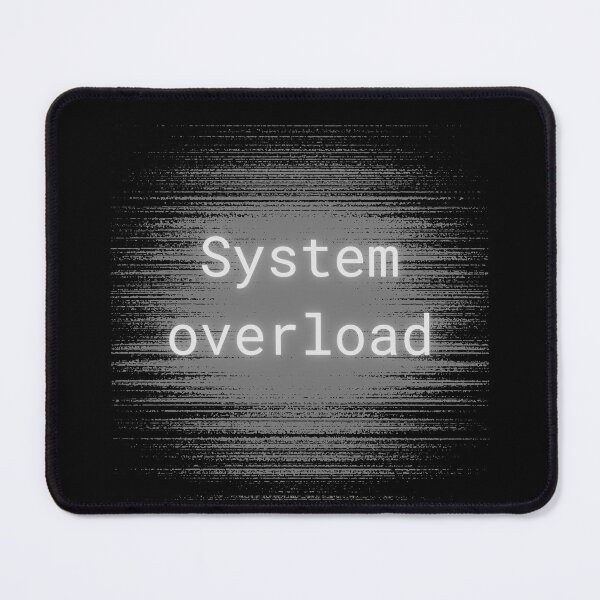 Item preview, System Overload – Minimal Tech Burnout Error Aesthetic Design designed and sold by MK-Charlie.