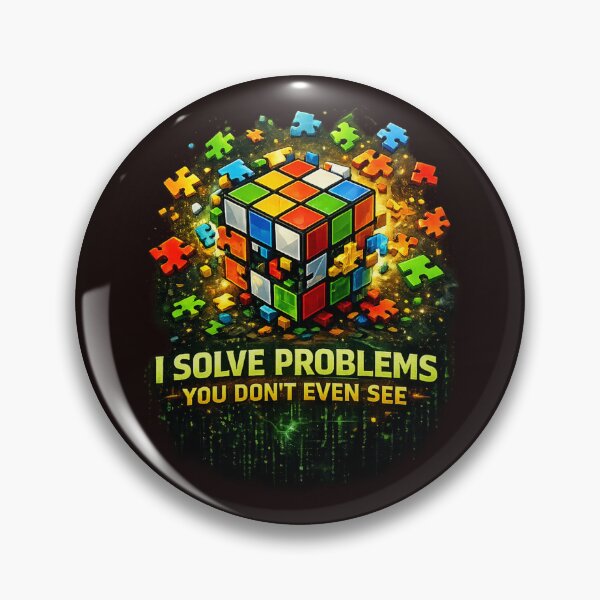 Artikelvorschau, Ich löse Probleme, die du gar nicht siehst – 3D-Puzzle-Löser-Würfel-Shirt entworfen und verkauft von Kevin Shearer.