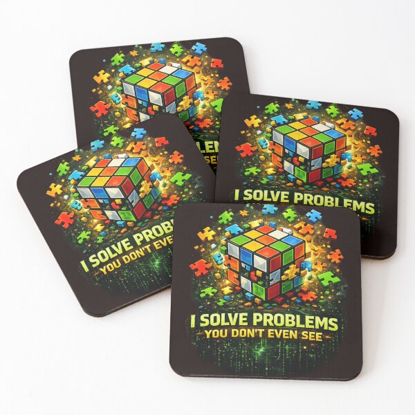 Item preview, I Solve Problems You Don’t Even See – 3D Puzzle Solver Cube Shirt designed and sold by Kevin Shearer.