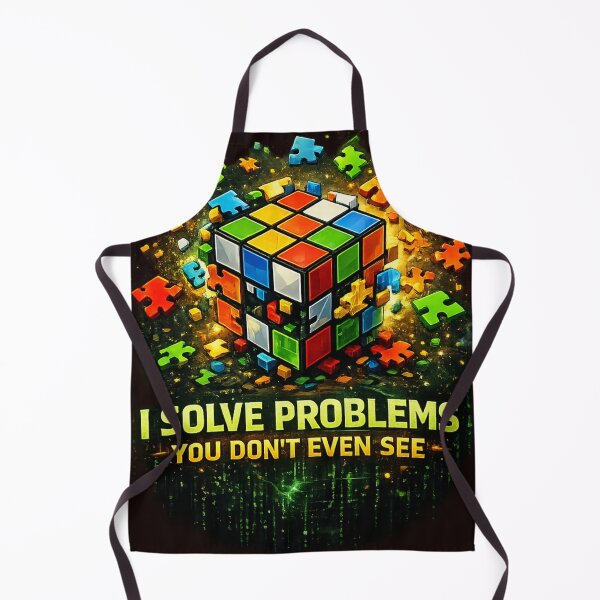 Item preview, I Solve Problems You Don’t Even See – 3D Puzzle Solver Cube Shirt designed and sold by Kevin Shearer.