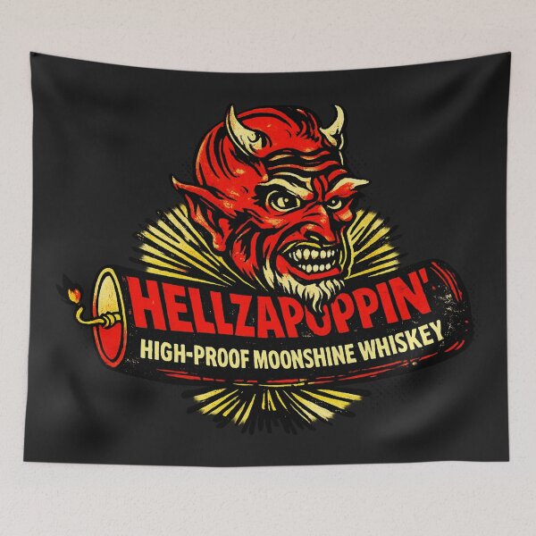 Item preview, Vintage Crazy Demon Moonshine Whiskey designed and sold by Kujo Dangerous Vintage.