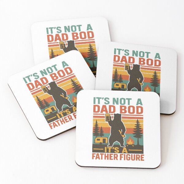 Item preview, It's Not a Dad Bod It's a Father Figure Funny Dad Camping Quote designed and sold by flagylART.