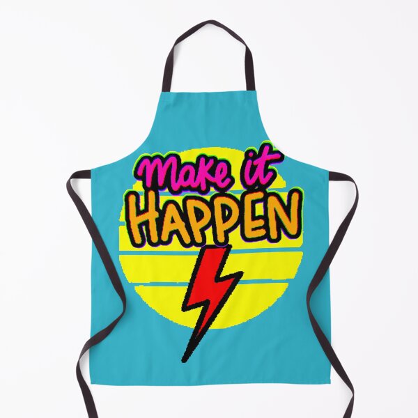 Item preview, Make It Happen – Motivational Phrase with Red Lightning Bolt designed and sold by AstronautMerch.