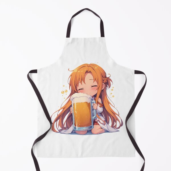 Item preview, Asuna Sword Art Online Anime Kawaii Chibi Beer Drunk Fest Joyful Celebration Mood designed and sold by riadjamai.