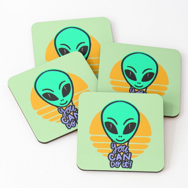 Item preview, You Can Do It Alien – Motivational Alien Face designed and sold by AstronautMerch.