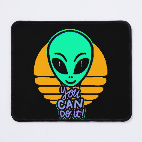 Item preview, You Can Do It Alien – Motivational Alien Face designed and sold by AstronautMerch.