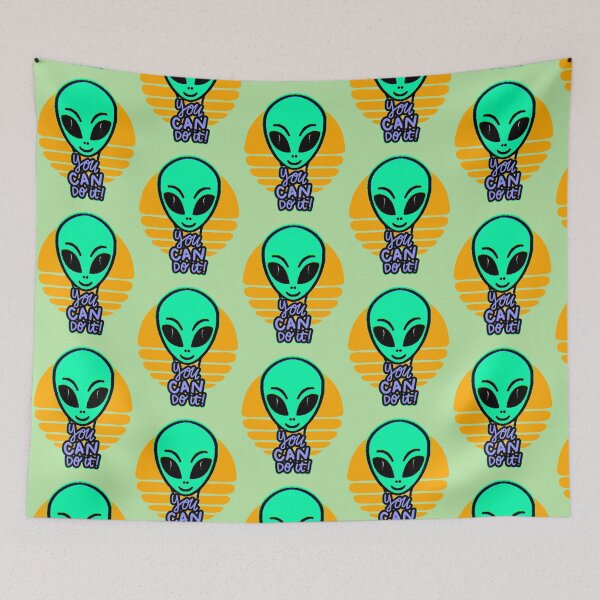 Item preview, You Can Do It Alien – Motivational Alien Face designed and sold by AstronautMerch.