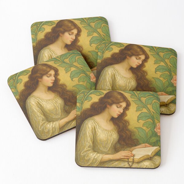 Item preview, Dreamy woman in the light of the leaves designed and sold by Sigtrix.