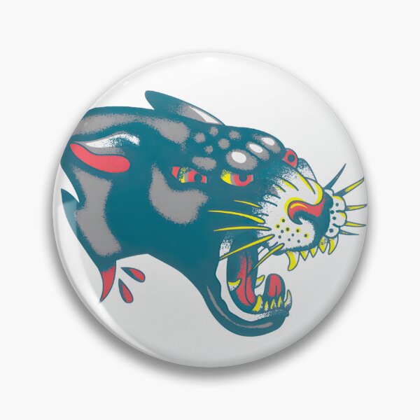 Item preview, Roaring Panther Tattoo Style Design, Merch By Amazon, Redbubble, Teepublic, Limited Edition, Perfec designed and sold by CamAkimBlake.
